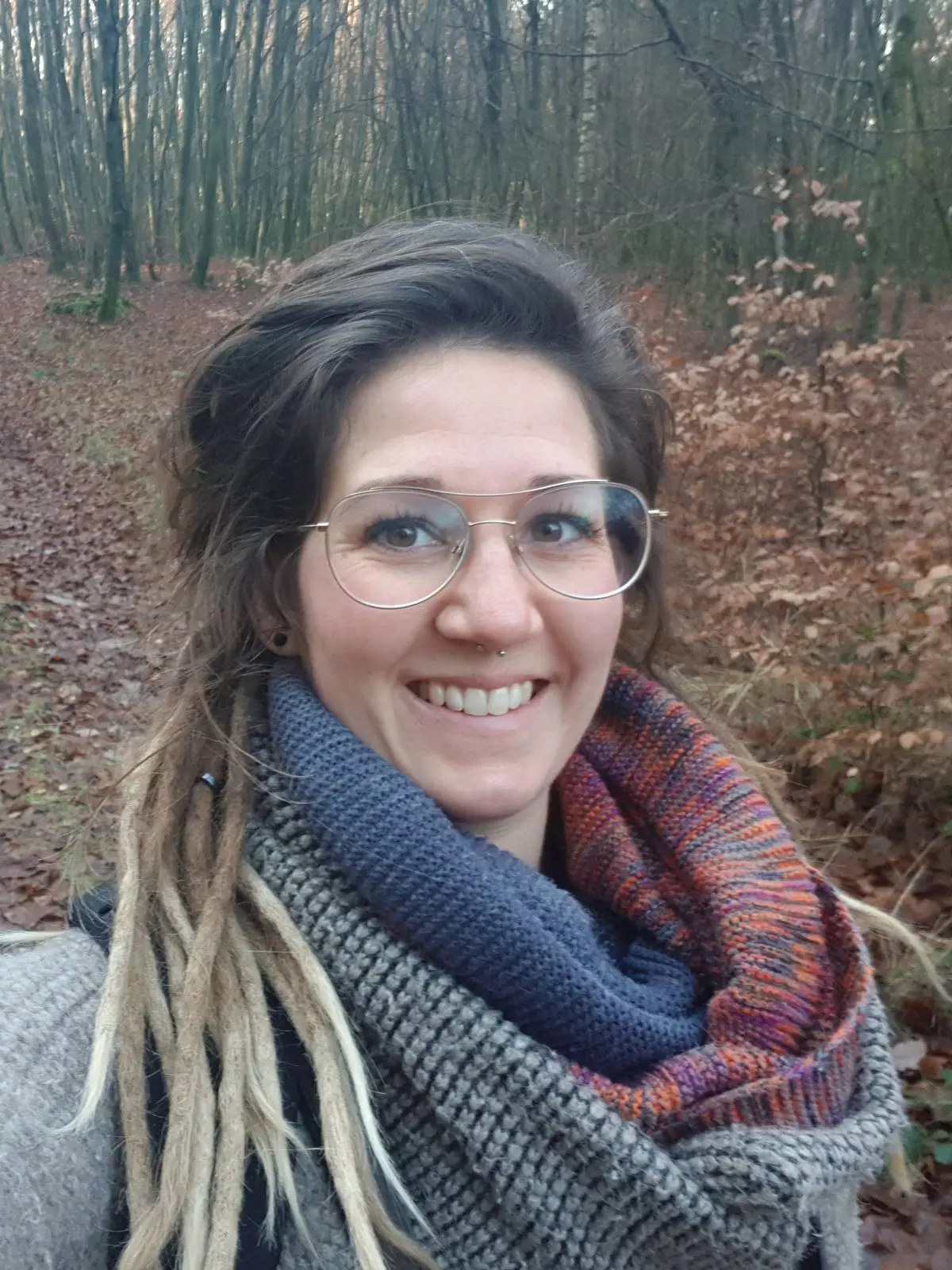 Selfie: Franzi im Wald