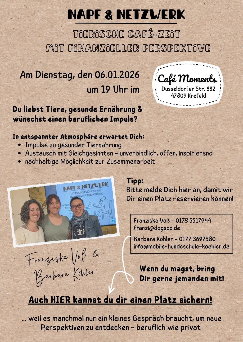 Informationen und Details zum ersten napf und Netzwerk Treffen 2026, Themen, Ort und Zeitpunkt. sowie ein Link zur Anmeldung